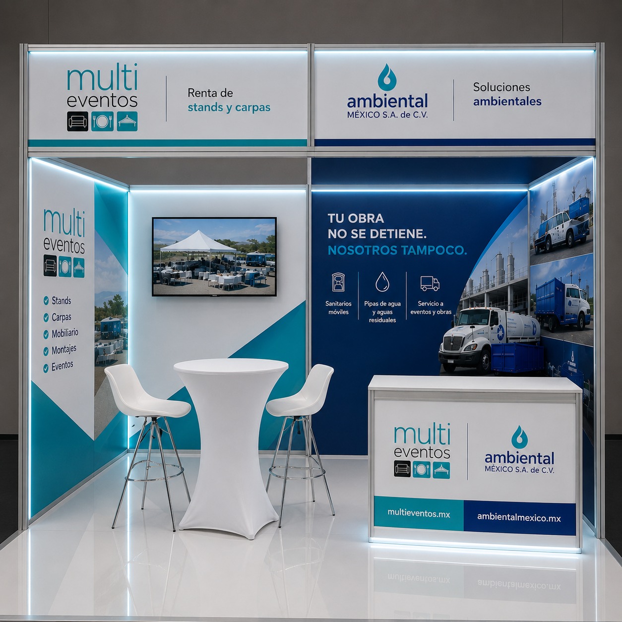 Stand personalizado para expo industrial